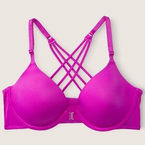 PINK Victoria’s Secret front NWT wear everywhere front close t-shirt bra 36B